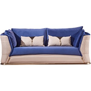 Set di Divani in Pelle a Tre Posti <span class=keywords><strong>TURRI</strong></span> Touareg Midcentury Light Luxury, Personalizzabile, Arredamento di Design di Alta Gamma per Villa - Product Image 5