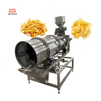 Pulvérisateur d'huile à Double tambour, Machine à aromatiser les frites, les aliments soufflés, machines de traitement des assaisonnements