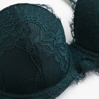 Sous-vêtements sexy en dentelle pour cils Grande taille Grande poitrine Petit soutien-gorge anti-affaissement