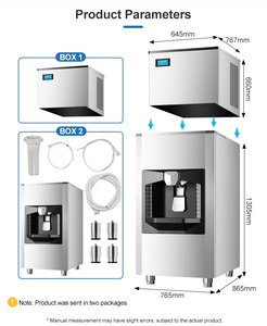Automatic Air Cooling Compressor <strong>Ice</strong> Cube Vending Machine High Capacity Touch Screen Control All One <strong>Ice</strong> <strong>Dispenser</strong> for Hotel - Product Image 2