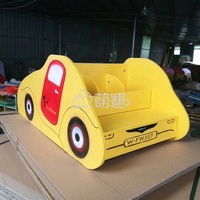 Étagère à livres en forme de voiture Moetry pour la maternelle, bibliothèque en bois pour enfants, centre de lecture pour enfants
