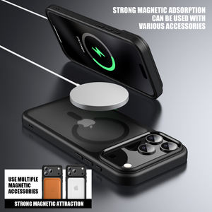 Magetic Matte Armor Design Case para iPhone 17 Series Funda trasera dura a prueba de golpes con características de protección de cámara antihuellas dactilares - Product Image 4