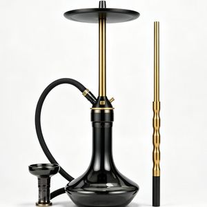 Serie Egipcia Clásica Árabe: Cachimba/Shisha de Acero Inoxidable Ecológica con Práctica Manguera Individual - Product Image 2
