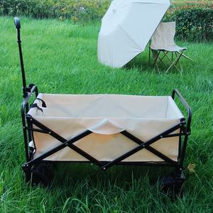 सभी इलाके 4-पहिया ढहने वाले फोल्डिंग गार्डन वैगन टेलीस्कोपिक हैंडल और अनुकूलन ओएम छतरी समर्थन - Product Image 5