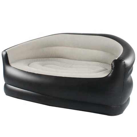 Hot Sale Flocked Outdoor Camping Party Picnic Travel Lounger Lazy Couch Inflatable Air Sofa