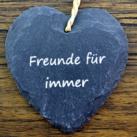 Cadeaux en forme de cœur en ardoise naturelle, plaque en ardoise de bonne qualité avec impression pour cintre de décoration