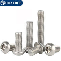 Vis de sécurité Torx en acier inoxydable 304 avec goupille, vis à tête bouton anti-effraction M2-M10