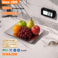 Balance de cuisine multifonctionnelle en plastique ABS et verre, plateforme numérique, précision 5 kg/1 g, alimentée par piles