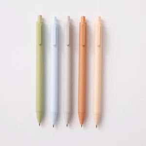 Stylo bille publicitaire personnalisé pas cher, coloré, en plastique, avec logo, style macaron, distinctif - Product Image 3