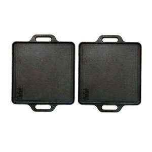 Chất lượng tốt 32cm không dính kim loại lành mạnh gang nướng vỉ nướng chảo - Product Image 2