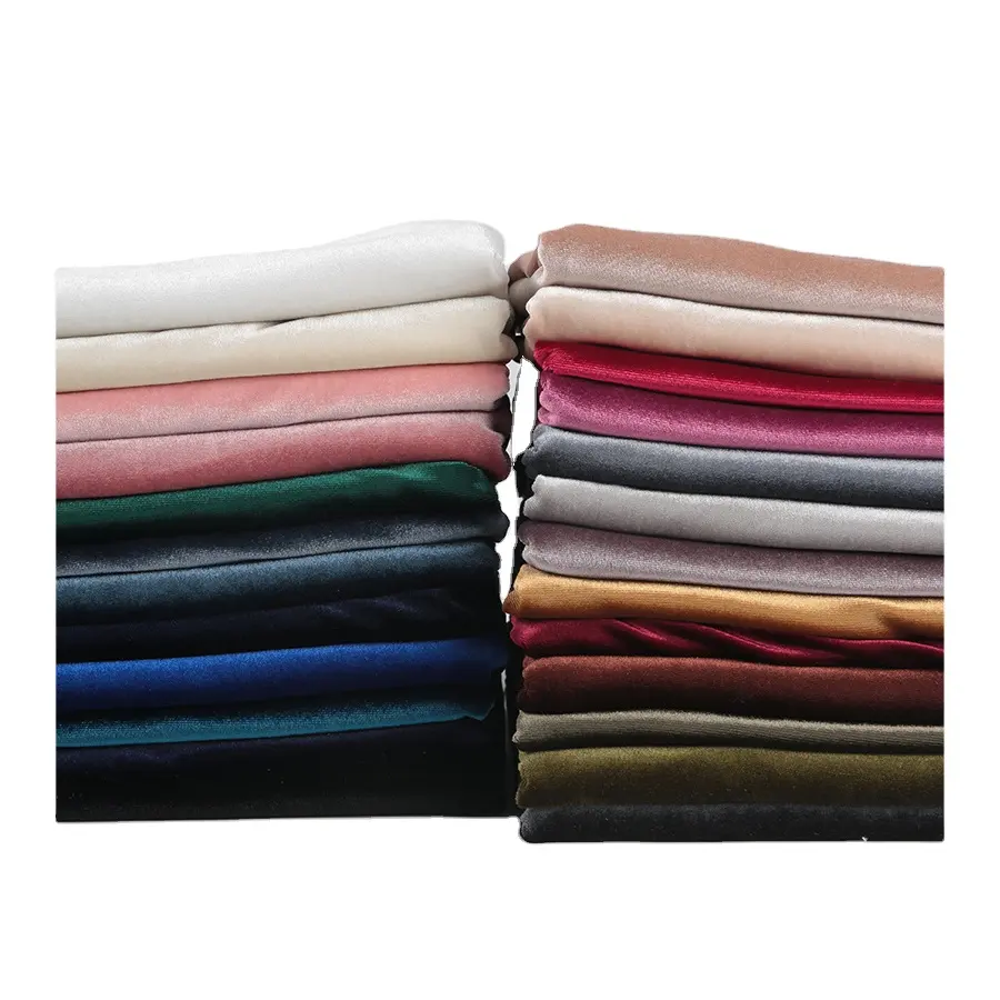 China Manufacturer Polyester Stretch Korean Velvet Fabric for Hoodie or Garment
