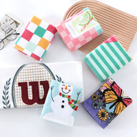 Custom Cotton Towel Ultra Absorbent Soft Reusable Hand Towels for Home Bathroom Kitchen Cleaning Cloth
