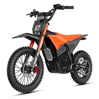 Moto électrique tout-terrain, batterie lithium 52V 28Ah, couple élevé 140Nm, vitesse maximale 50 MPH, moto électrique tout-terrain pour adultes