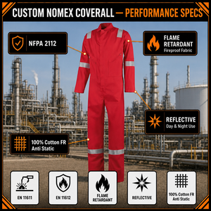 <span class=keywords><strong>Ropa</strong></span> <span class=keywords><strong>de</strong></span> <span class=keywords><strong>Trabajo</strong></span> Ignífuga y Resistente a las Llamas con Certificado CE para Refinerías y Campos Petroleros, para Hombre - Product Image 2