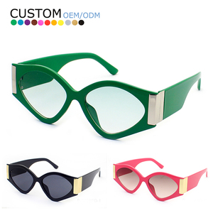 Wide Temple Cat Eye Vintage Women Luxury Sun Glasses Fashion Designer UV400 <b>Sunglasses</b> - Product Image 1
