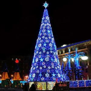 Tailles personnalisées 20 pieds 30 pieds <span class=keywords><strong>40</strong></span> pieds Cadre en métal pour centre commercial Arbre de Noël géant pour affichage commercial du Nouvel An - Product Image 3