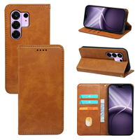 Penawaran Terbaik Casing Ponsel Kulit untuk Tecno Camon 50 Ultra Flip Magnetic Wallet Phone Cover