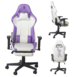 Fauteuil de jeu en cuir PU, noir et rouge, pour ordinateur PC de jeu - Product Image 6