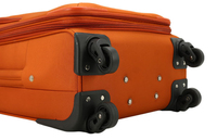 Valises de voyage légères en aluminium à 4 roues, design simple et élégant, en tissu Oxford, avec fermeture éclair profonde pour une capacité accrue
