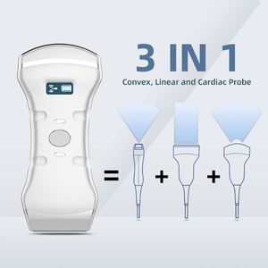 Sonde linéaire à ultrasons Doppler couleur sans fil 3 en 1 pour l'abdomen cardiaque Scanner à ultrasons sans fil 3 en 1 - Product Image 5