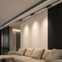 Système d'éclairage sur rail magnétique LED intelligent de haute qualité pour la maison, spot à angle réglable, Casambi Dali CCT réglable pour les résidences de luxe