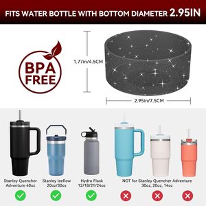 Manchon antidérapant en silicone brillant pour gobelet Stanley de 40 oz, bouteilles d'eau - Product Image 5