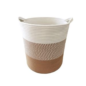 Panier de rangement pliable en corde de coton tressée pour la lessive – Offre Spéciale - Product Image 4