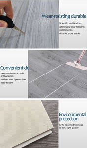<span class=keywords><strong>Parquet</strong></span> en vinyle plastique <span class=keywords><strong>stratifié</strong></span> SPC de luxe imperméable de fabrication chinoise, design graphique, utilisation en intérieur, revêtement UV, garantie 5 ans - Product Image 3