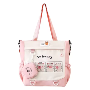 Sac fourre-tout en toile de coton de haute qualité, personnalisé en gros, avec logo imprimé - Product Image 6
