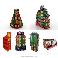 Support d'affichage de vente au détail en carton pliable moderne personnalisé pour centre commercial, chapeaux, gants, lunettes de soleil - Recyclable et polyvalent