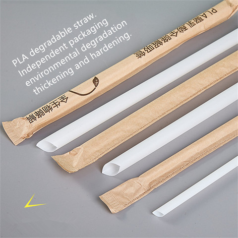 Biodegradable Straw Pla Corn Paper Packaging Compostable Straws
