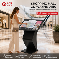 ACEVISION Layar Sentuh Horizontal untuk Iklan Digital, Papan Menu Digital Android untuk Restoran Cepat Saji