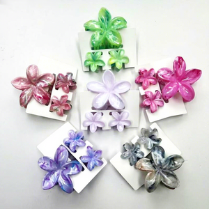 Pinza de Pelo de Plástico con Diseño de Flor de Gelatina, Simple y Elegante, para Mujer, con Aspecto de Alta Gama, Accesorio de Regalo para Peinados y la Parte Trasera de la Cabeza - Product Image 3