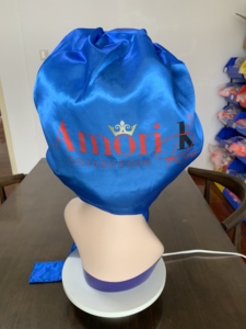 High Quality Custom Logo Printed Design Double Layer Soft Satin <b>Hair</b> <b>Bonnets</b> Tie Bands <b>for</b> Women With Low Price - Product Image 3