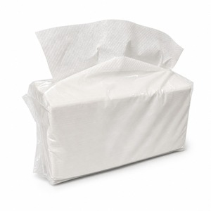 Papier toilette M-Fold 250 feuilles Blanc 23x23cm 1 pli Pâte recyclée Écologique Jetable Emballage souple Recharge Utilisation en restaurant - Product Image 4