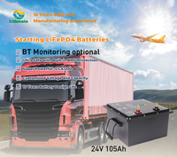 Lithmate AC parkir fungsi ganda, baterai memulai truk sepeda dalam 24V 100AH 150Ah 160Ah 200ah