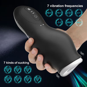 Echte Maschine zum saugen von Männern Masturbationsbecher Tiefe Kehle Vibration automatische Penis-Masturbatoren Sexspielzeug für Erwachsene Männer