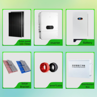 Sistema de Energía Solar Híbrido de 25kw con Batería, Kit de Energía para el Hogar, para Techos Residenciales, Fácil de Instalar