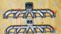 Pièces de moteur 6CT de haute qualité Collecteur d'échappement 3929779 C3929779 3929778