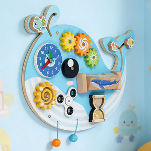 Tavola Attività Multifunzionale in Legno per l'Educazione Precoce, Giocattolo Fai-da-Te per Bambini dai 5 ai 7 <span class=keywords><strong>Anni</strong></span>, Accessorio Busy Board, Pannello con Pioli per l'Insegnamento - Product Image 4
