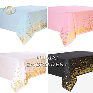 disposable waterproof table plastic cover cloth for birthday party