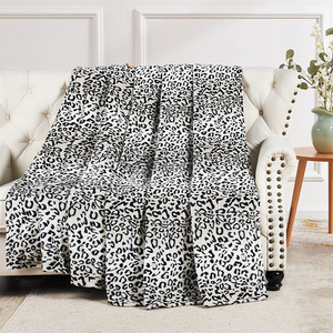 Animal Print Flannel Fleece Blanket 228X228CM Soft Cozy Plush <b>Throw</b> Lightweight Leopard Cheetah Snake Zebra Print Sofa <b>Bed</b> <b>Cover</b> - Product Image 6
