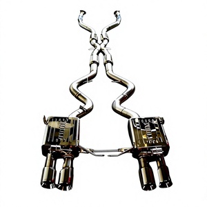Sistema de escape Catback Valvetronic con tubo en X de acero inoxidable Vortex, compatible con BMW E90 E93 M3, tubo de ajuste de rendimiento. - Product Image 1
