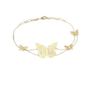 Gold <b>Butterfly</b> Body Chain <b>Bracelet</b> For Women Elegant Fine Jewelry Halloween Gift - Product Image 1