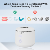 Nettoyeur à ultrasons professionnel Smile Find pour bijoux, 200 ml, portable, pour prothèses dentaires, aligneurs, appareils dentaires, protège-dents