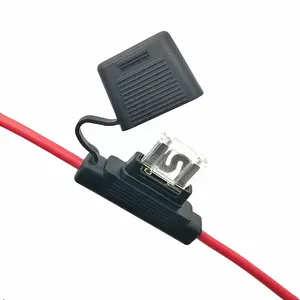 Portafusible en línea para coche, 10AWG, 20, 30, 40, 50 Amp, resistente al agua