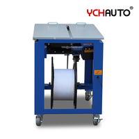 Machine d'emballage automatique de cartons avec ruban adhésif, machine à cerclage électrique robuste pour cartons en PP