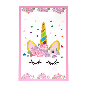 Unicorn Gift <b>Bags</b> Rainbow Stars Birthday <b>Party</b> Supplies Plastic Favor <b>Bags</b> <b>For</b> Kids <b>2</b>-4 <b>Years</b> <b>Old</b> - Product Image 5