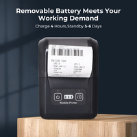 Mini imprimante de reçus thermique portable bluetooth alimentée par batterie imprimante portable pos Pocket Mobile Handheld