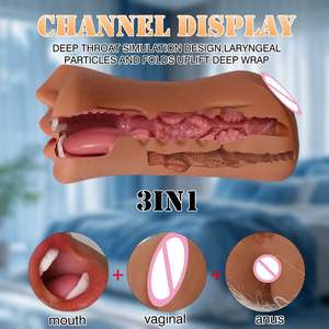 XLN 3-in-1 Wasserdichter Masturbator-Becher in Fleischbraun, Pocket-Sex-Toy für die männliche <span class=keywords><strong>Masturbation</strong></span> - Product Image 4